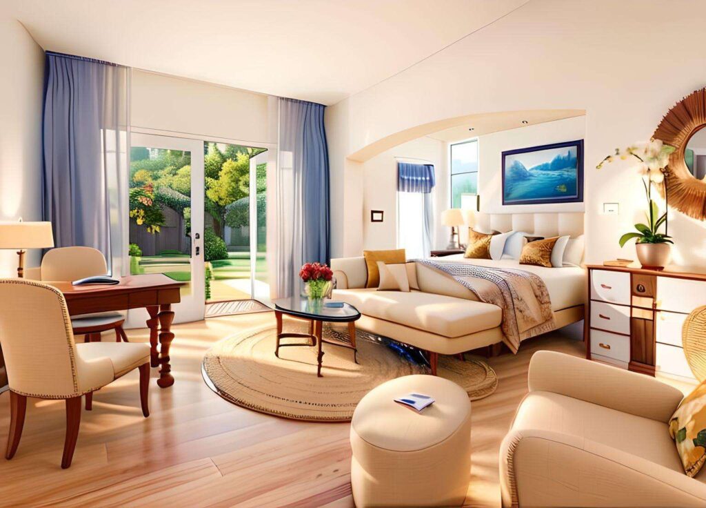 The Beverly Hills Hotel suite