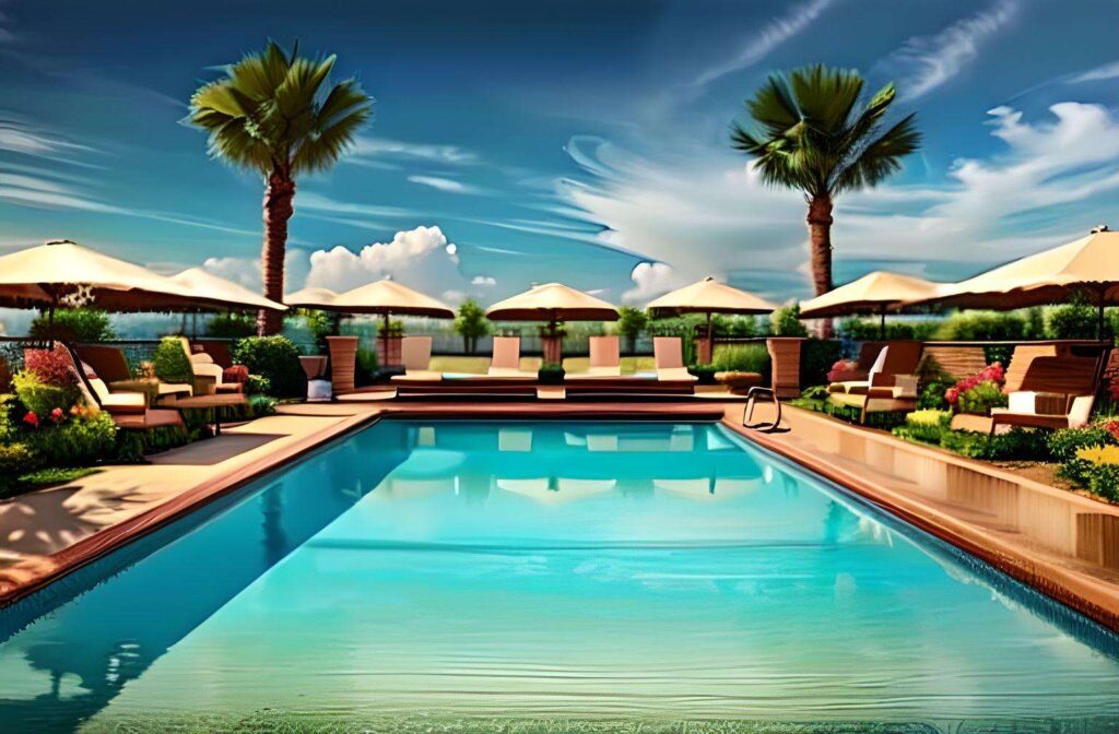 The London West Hollywood pool