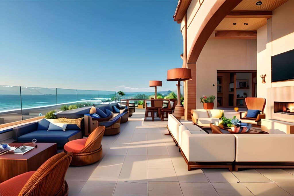 The Waterfront Beach Resort, a Hilton Hotel.